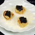 Saint-Jacques à l'émulsion de lard fumé et caviar ( ou arënkha)