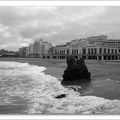 Journée N&B :  Sur la plage de Biarritz
