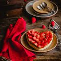 Gateau magique vanille et fraises