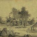 Wu Zhen (Chinese, 1280-1354), Poetic Feeling in a Thatched Pavilion, 1347