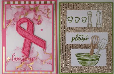 Atelier Cartes Octobre rose et What's cooking