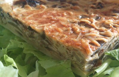 Quiche aux champignons