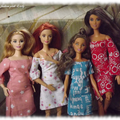 Robes printanières pour toutes les Barbie Fashionistas Curvy, Petite, Tall et Original 