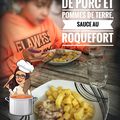 #Cookeo : Médaillons de Porc et Pommes de terre, Sauce au Roquefort