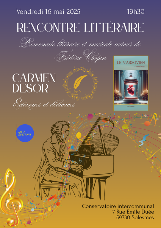 Promenade littéraire et musicale au Conservatoire de Solesmes le 16 mai 2025