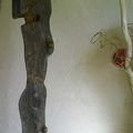  le dieu hibou h 60 cm sur socle marbre
