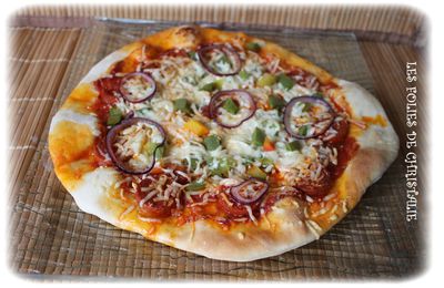 Pizza chorizo poivrons