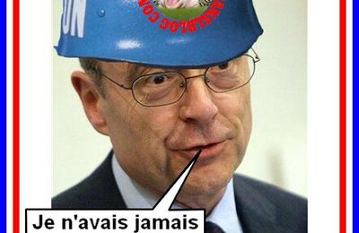 LE CASQUE BLEU JUPPE EST EN PISTE