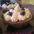 Cupcakes aux myrtilles topping miel