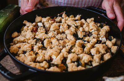 Crumble salé à la méditerranéenne