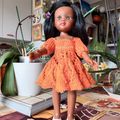 Nora , robe orange début de tenue ...