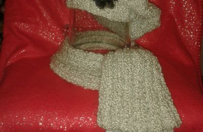beret et écharpe en laine