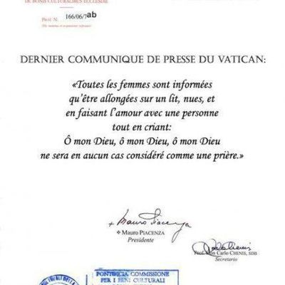 ce n'est pas une prière