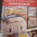 A vendre : Magazine Mains et Merveilles- Point de croix