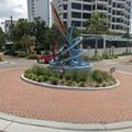 Rond-point à Sarasota (Floride)
