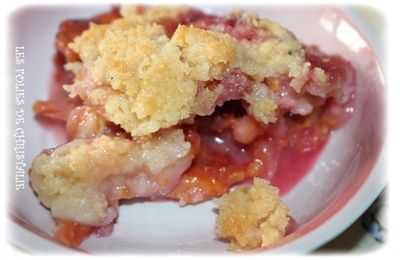 Crumble poires prunes