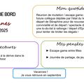 Carnet de bord du 02 au 08 juillet 2025