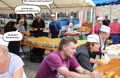 Gilles sur une brocante