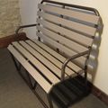 ANCIEN BANC METAL ET BOIS