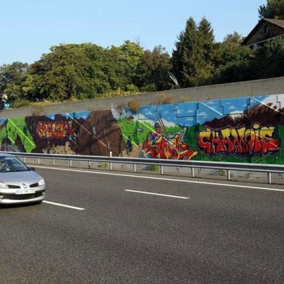 Une fresque version graffiti 