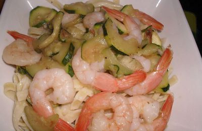 TAGLIATELLES AUX CREVETTES