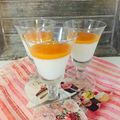 Panna cotta légère , coulis de mangue