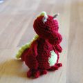 Petit dragon au crochet, 100% improvisé