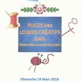 PUCES LOISIRS CREATIFS à GAN 64 18 Mars 2018