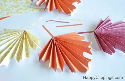 DIY : Guirlande de feuille en papier