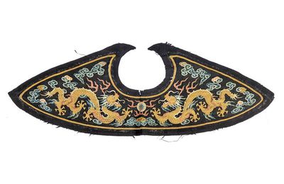 A fine and rare silk kesi part of a collar, 19th Century