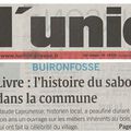 Revue de presse : Journal L'UNION Thiérache du 22 août 2006