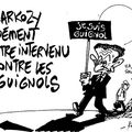 Sarkozy dément être intervenu contre les Guignols - DESSIN P. KROLL