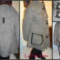 Manteau en laine bouillie ...