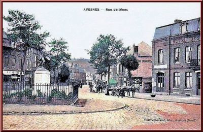 AVESNES SUR HELPE - La Rue de Mons