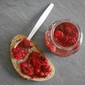 confiture de fraise crue