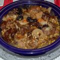 Tajine d'agneau aux légumes et fruits secs