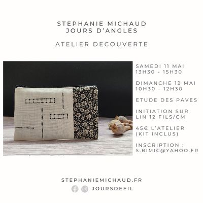 Les Ateliers pendant notre Festival de Broderie en mai 2024