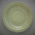 A Longquan celadon dish with incised decoration, Ming dynasty, 15th century