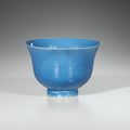 Bol en porcelaine émaillée turquoise, Dynastie Qing, Époque Kangxi