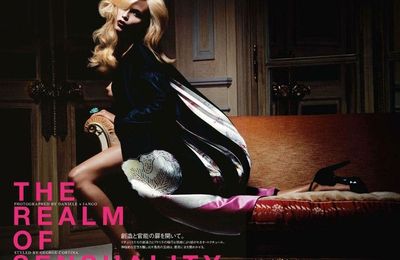 'The realm of sensuality' with Natasha Poly by Daniele Duella and Iango Henzi for Vogue Japan october 2011