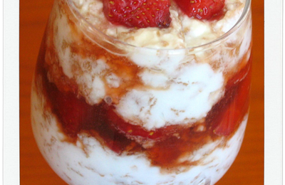 Coupe de Fraises au Sirop de figues comme un Eton Mess