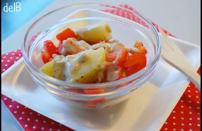 Salade de poivrons et pommes de terre