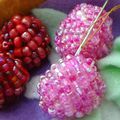 TUTO 86 -Framboise en perles - Broderie