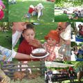 Pic-nic à la journée de la chèvre pour fêter l'anniversaire de Léo