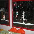 Vitres de noel pour une crèche