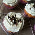 Cupcakes Coeur Nutella et Topping Vanille