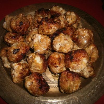 Boulettes de poulet aux pistaches