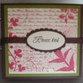 Tryptique/carte Stampin'up