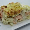 Gratin saumon chou-fleur en béchamel