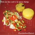 Pavé de lieu noir à la sauce vierge